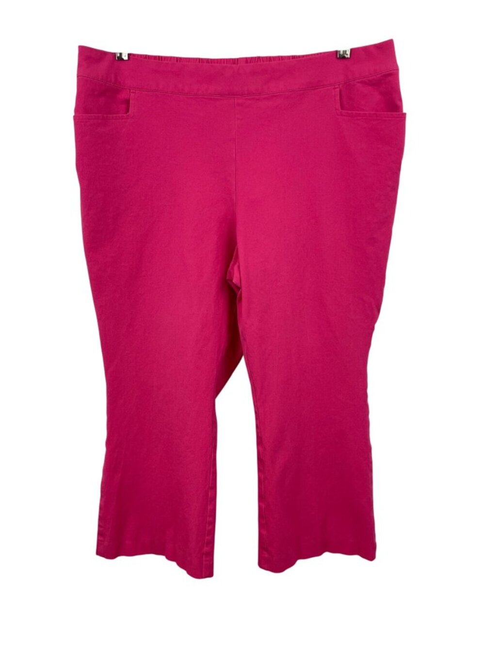 Isaac Mizrahi Pink Regular 24/7 Stretch Straight Ankle Length Pants Womens 18WP